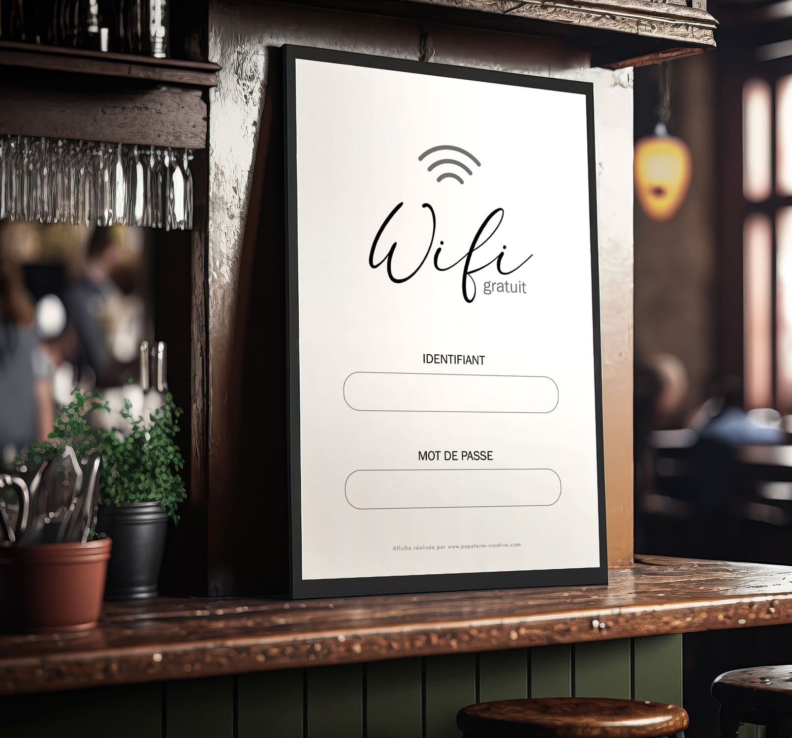 affiche wifi gratuite