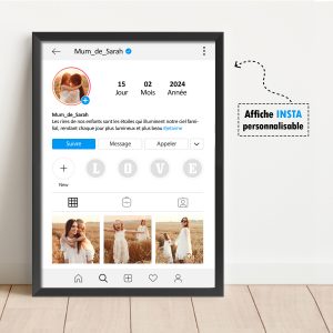 Affiche Instagram personnalisable