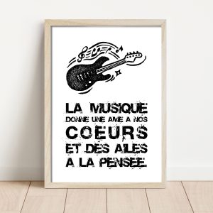 Affiche citation musique