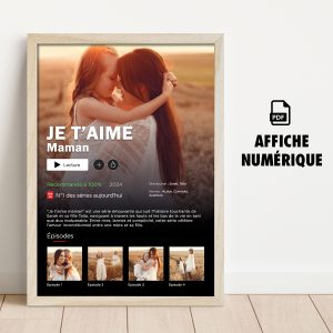 Affiche série Netflix idée cadeau fête des mères