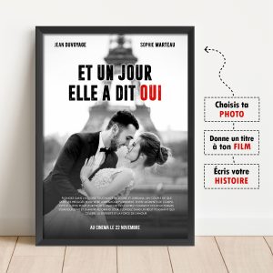 Affiche de cinéma personnalisée