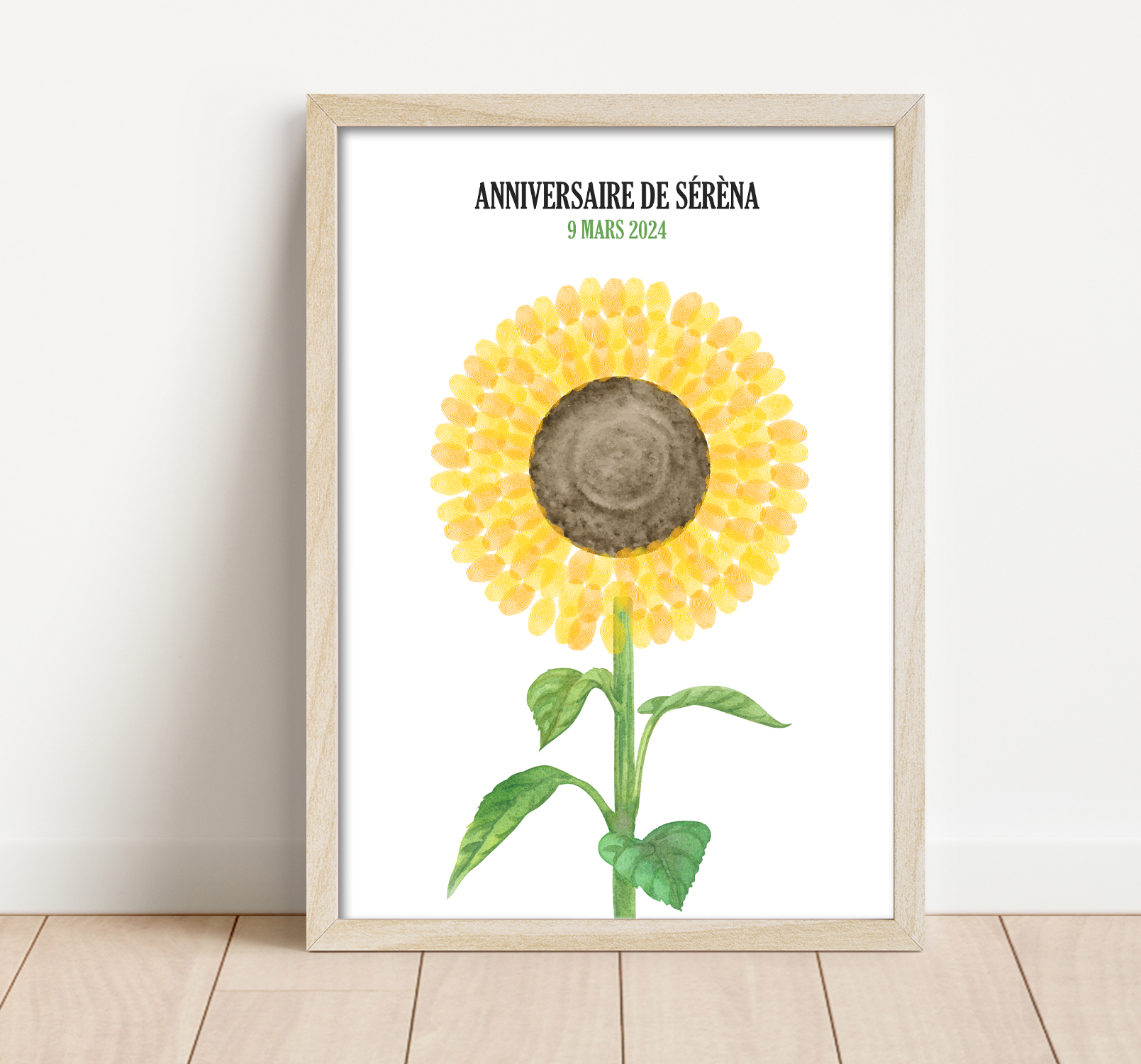 Carte D’anniversaire Tournesol Jaune Avec Enveloppe – Papier Nacré Haut De Gamme – Design Unique, Vœux Réconfortants – Taille 15,2 Cm - 3