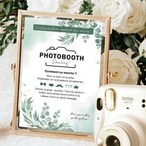 Affiche Photobooth Mariage à imprimer