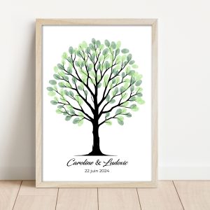 arbre à empreintes mariage baptême anniversaire