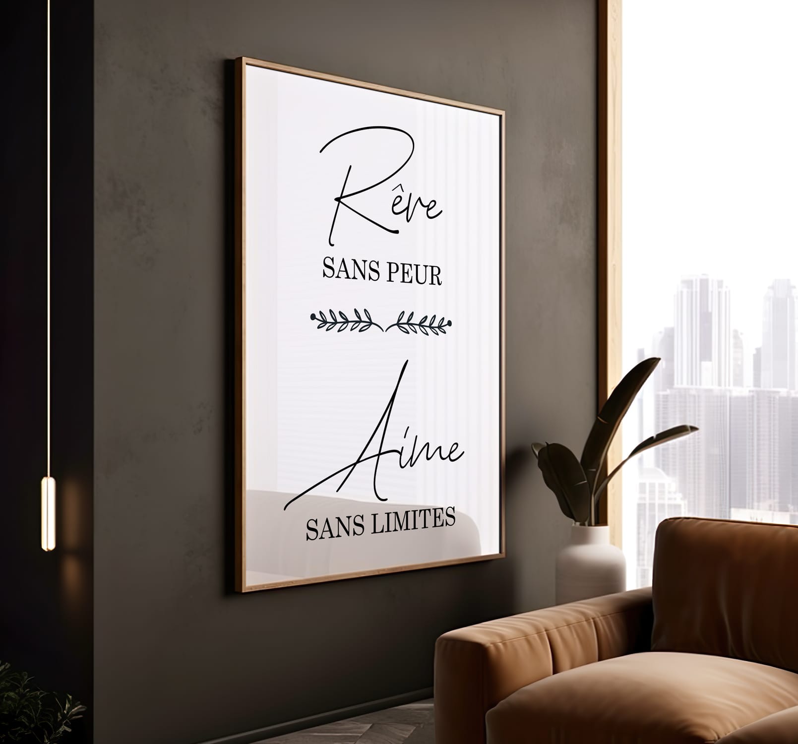Affiche citation rêve sans peur aime sans limite Affiche citation rêve sans peur aime sans limite