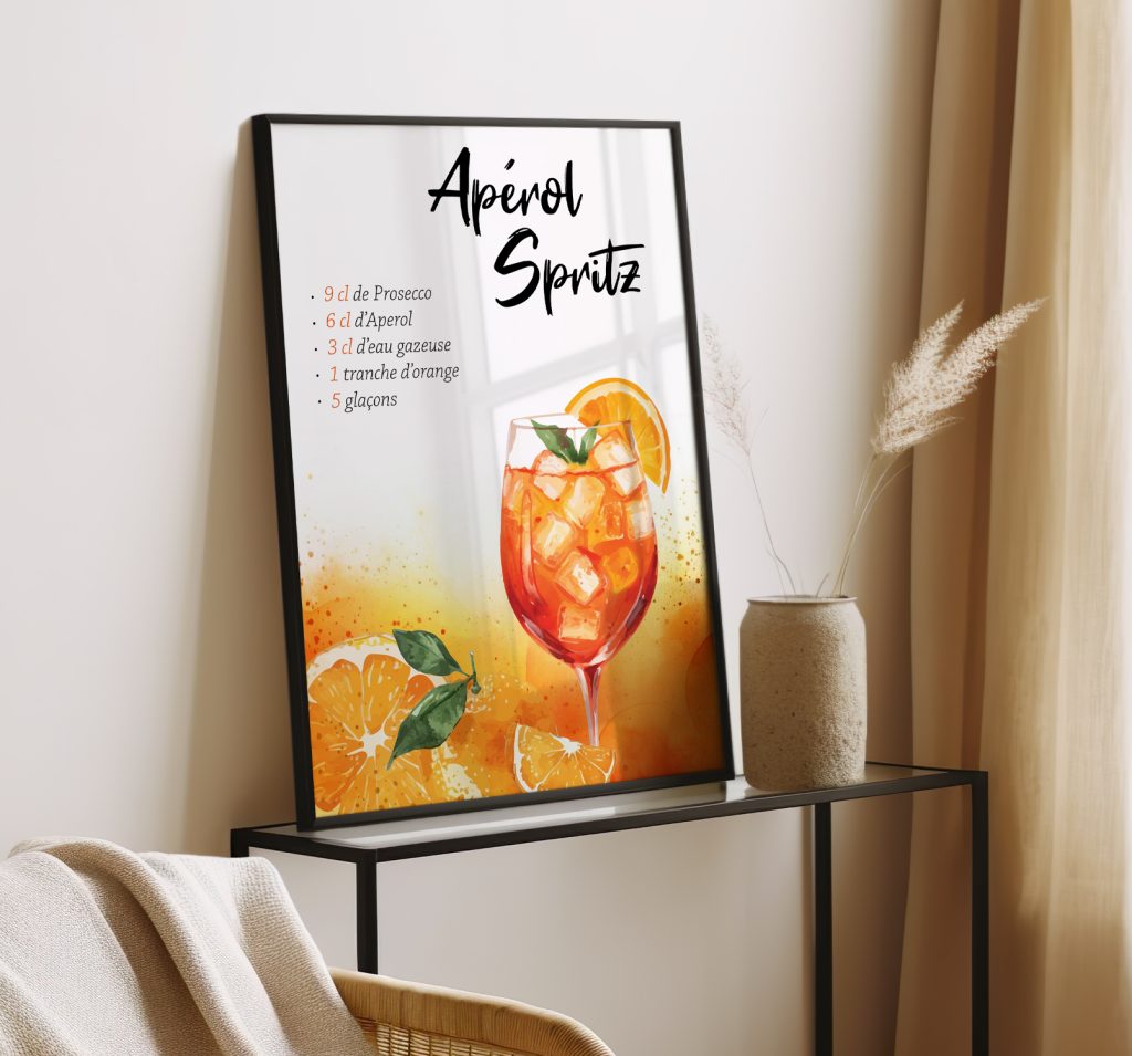 Affiche recette Apérol Spritz