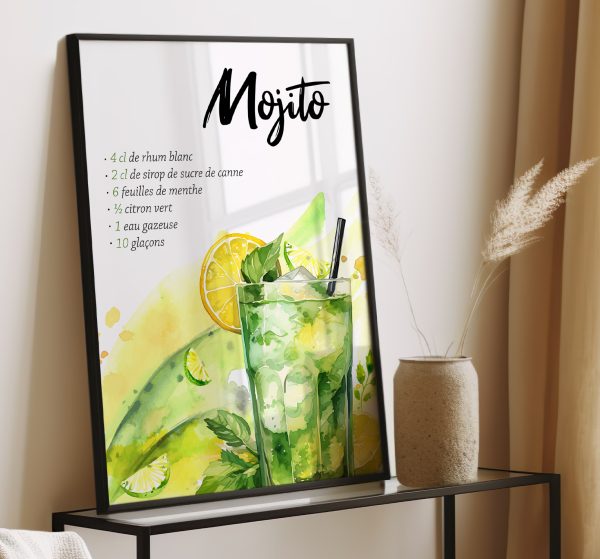 Affiche recette Mojito