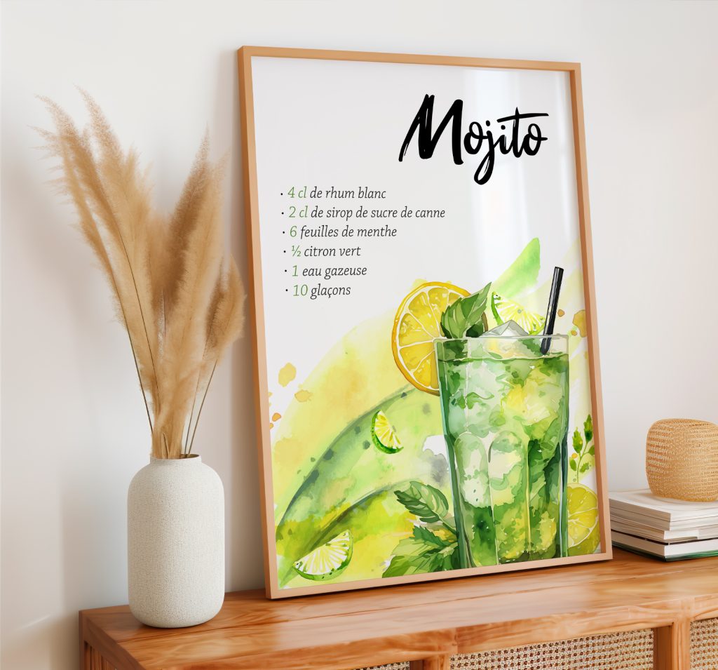 Affiche recette Mojito