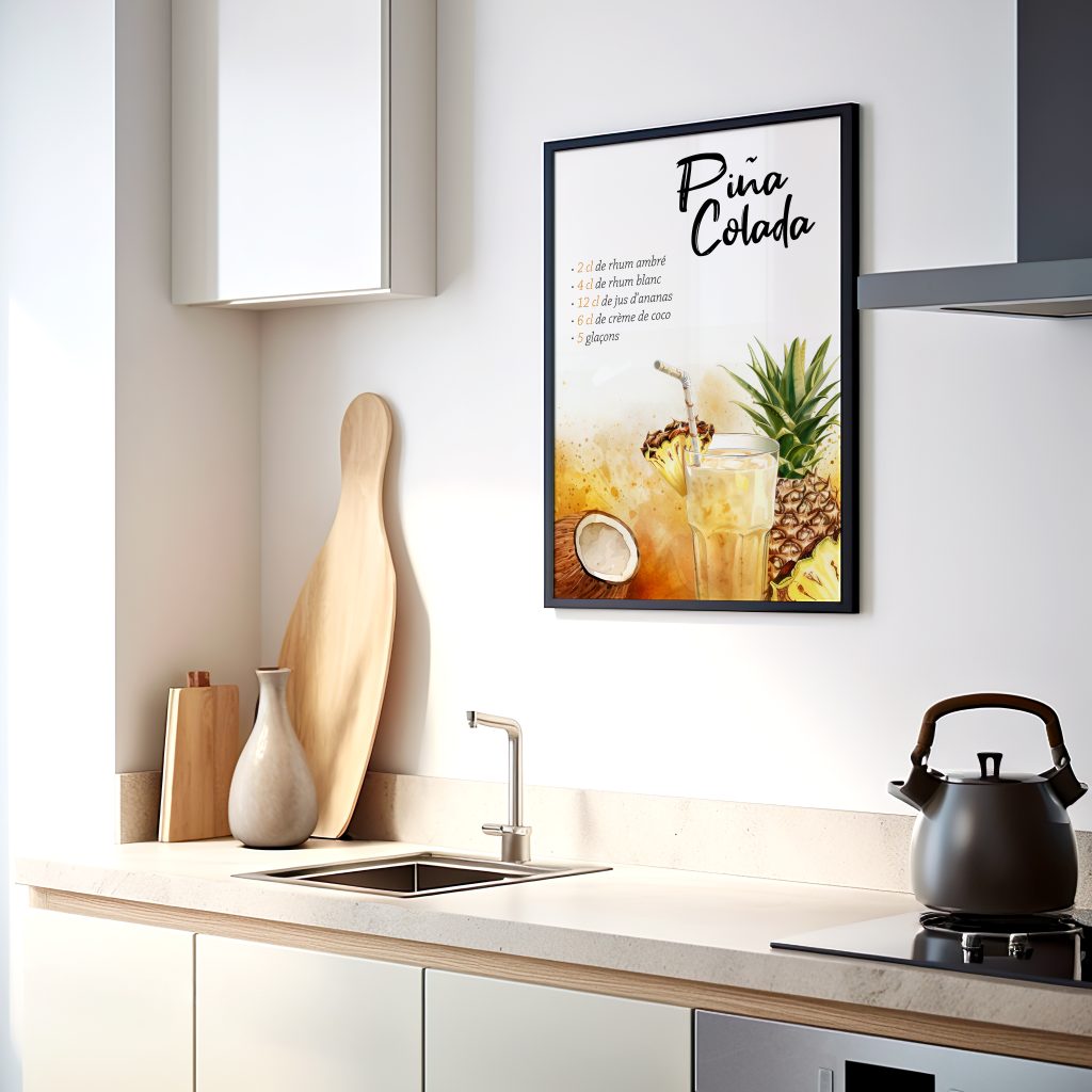 Affiche Recette Piña Colada