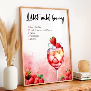 Affiche recette Lillet Wild Berry