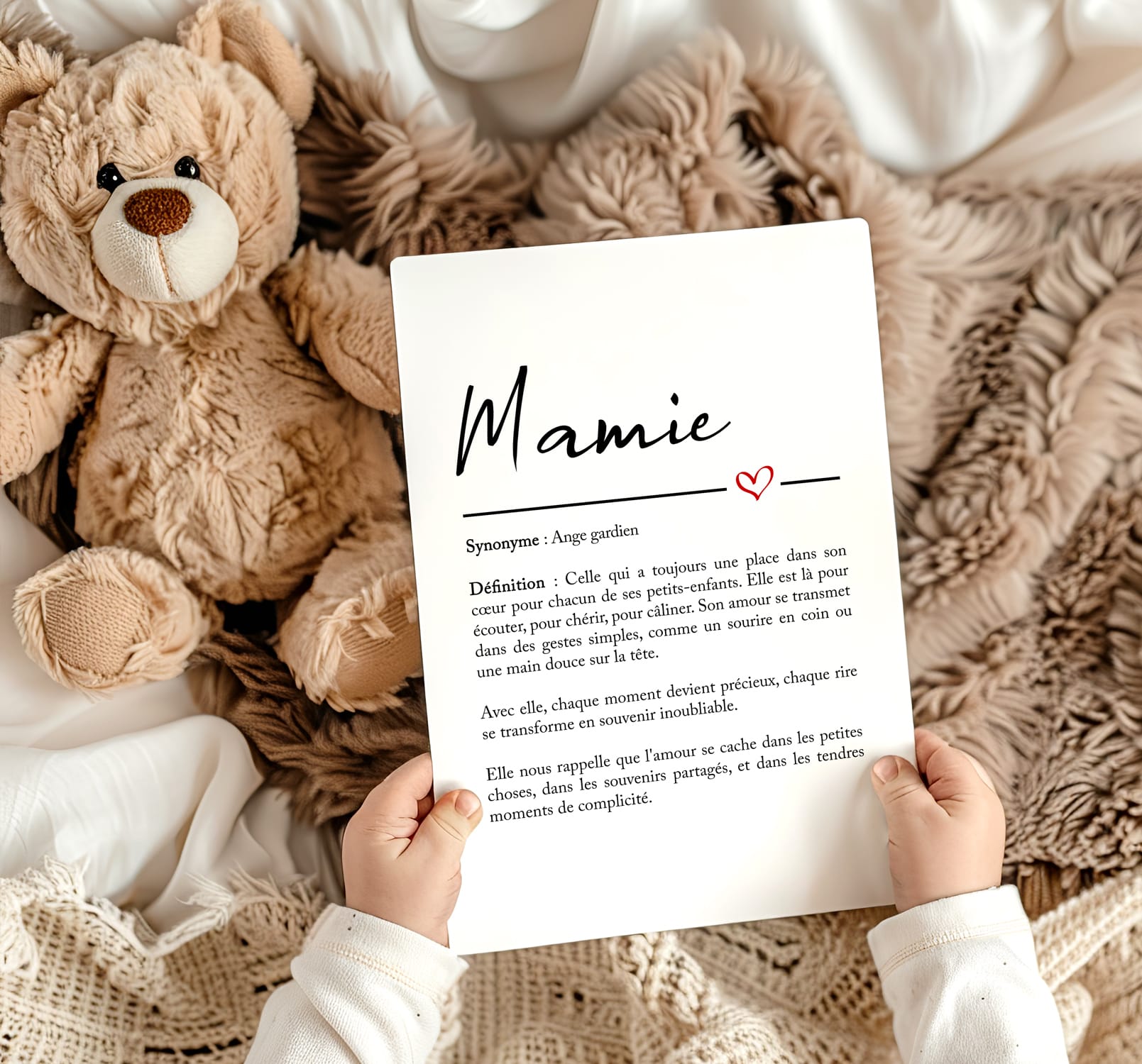 Affiche définition mamie fête des mamies
