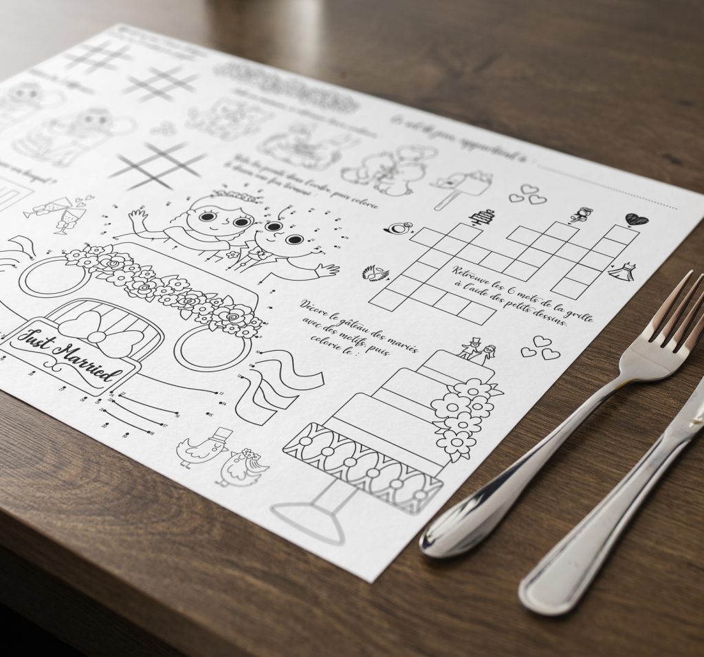 Livret d'activités spécial Mariage - 30 jeux et coloriages à imprimer - Carnet d'activités pour enfants Mariage - France