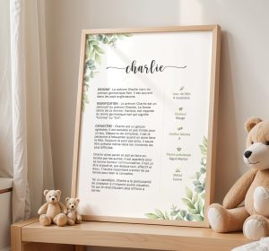 Affiche signification du prénom Affiche signification du prénom