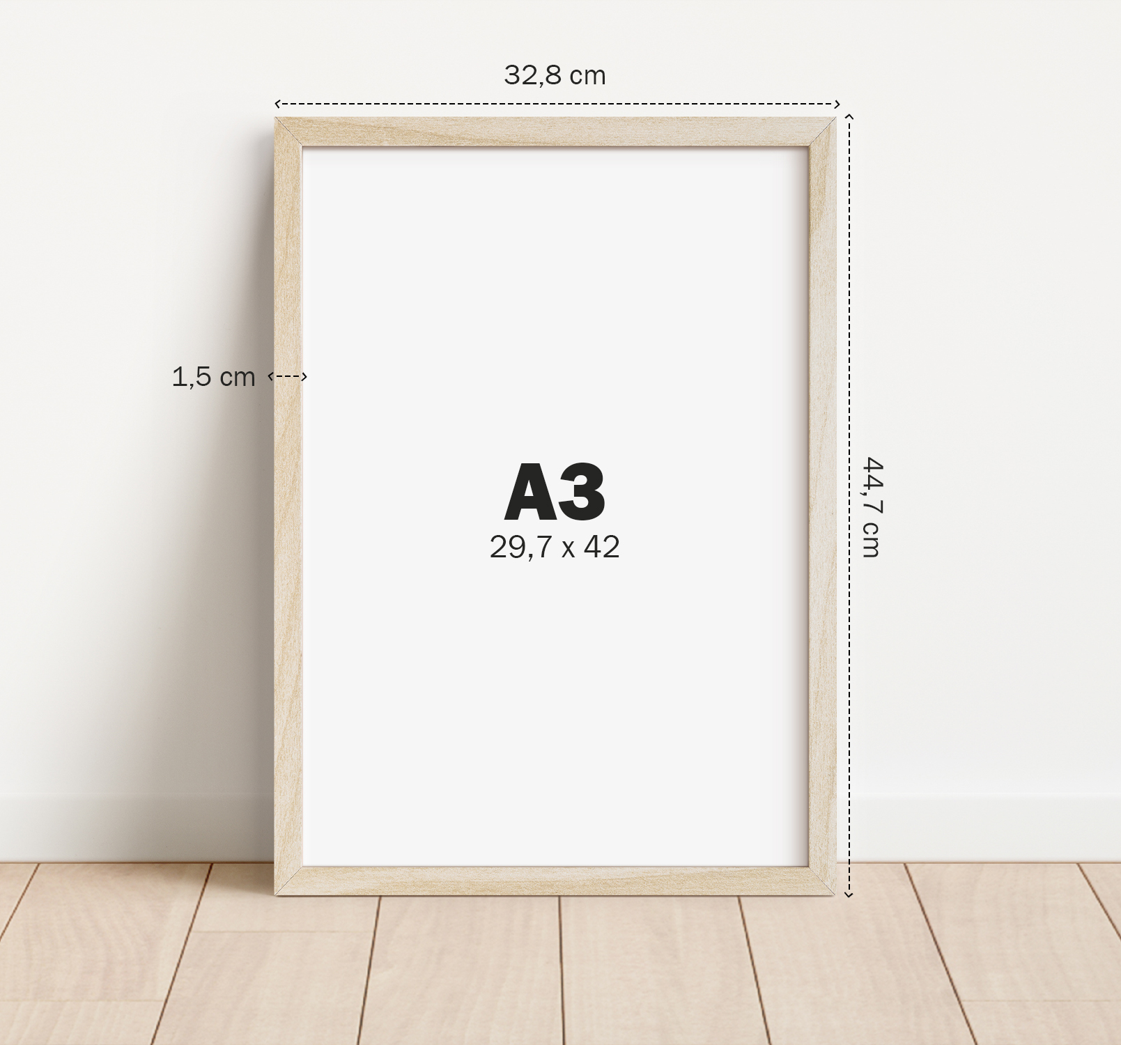 Cadre A3 en bois