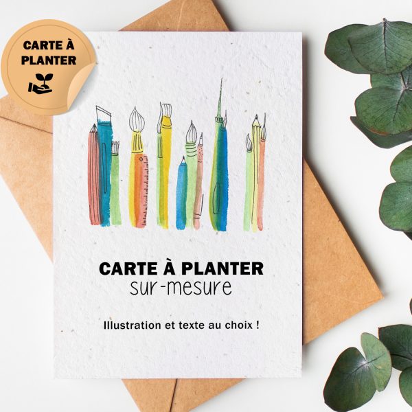 Carte à planter sur-mesure carte à planter personnalisable