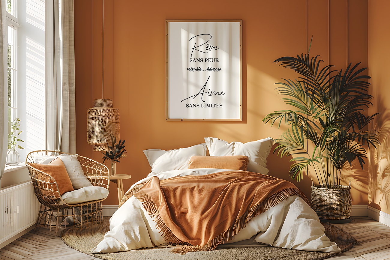 Affiche décorative papeterie créative