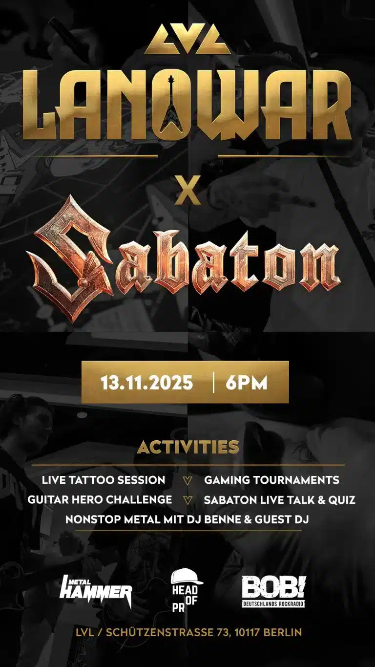 Heavy Metal trifft Gaming: LANowar Berlin 2025 mit SABATON!