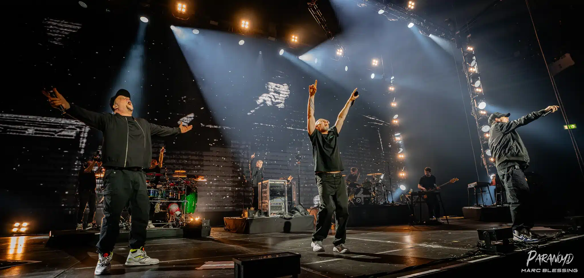 Die Fantastischen Vier "Alle Jahre Die Da" Stuttgart Schleyerhalle 19.12.2025 Die Fanta vier bei ihrem Weihnachtskonzert in der Stuttgarter Schlyer halle: Credit Marc Blessing Paranoyd Magazin