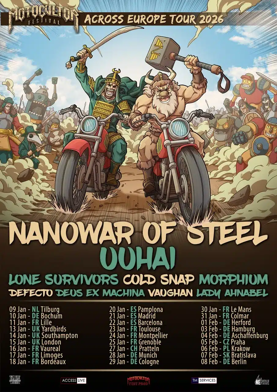 Nanowar of Steel starten Europatour 2026 – volle Ladung Metal und Support-Bands