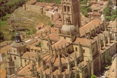 Vista aérea de  la catedral de Segovia