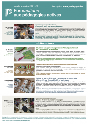 Programme de formation Pedagogia