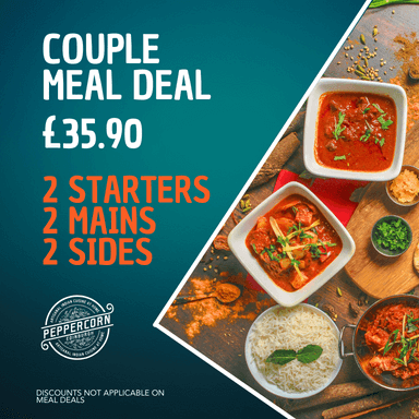 Couple meal deal peppercorn Edinburgh indian takeaway