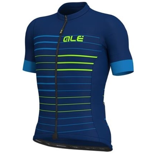 Alé jersey k/æ Solid Ergo blå/fluo str. XXL - XXL