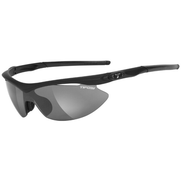 Solbrille Slip, Matt Black, Smoke/Red/Clear