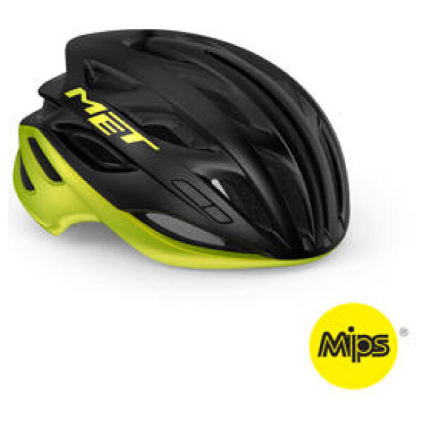 MET Hjelm Estro MIPS Black Lime Yellow Metallic/Matt Glossy L (58-61 cm)