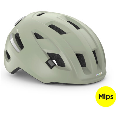 MET Hjelm E-Mob MIPS Moss Gray/Matt L (58-61 cm)