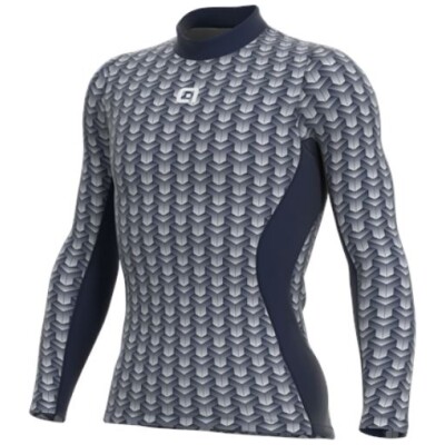 Undertrøje Ale L/S Cubes Man M-L Navy Bl