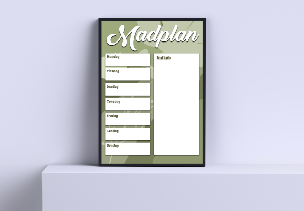 Madplan plakat