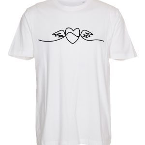 Heart - T-shirt med stregtegning