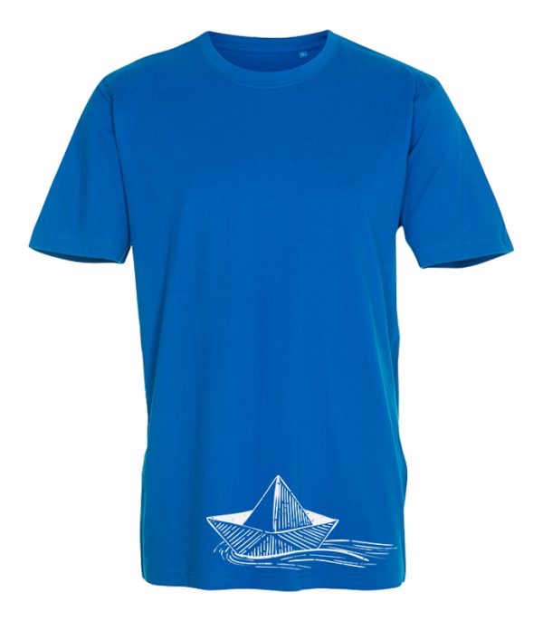 Rock My Boat - T-shirt Med Stregtegning Af Papirbåd