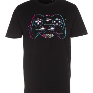 Glitched - Über cool gamer t-shirt i lækker økologisk bomuld.