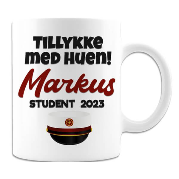 Krus med navn til STX student 2023