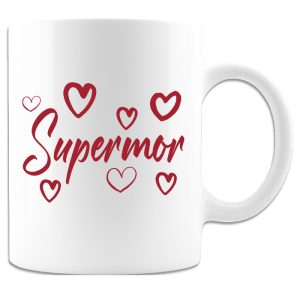 Supermor - Krus i rødt design