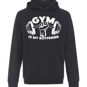 Gym Is My Boyfriend - Sports Hoodie uden lomme