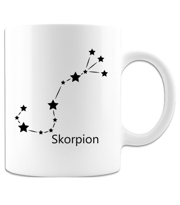 Stjernetegnkrus med stjernebilleder - Skorpionen