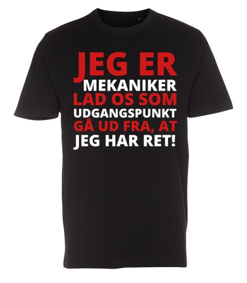 Jeg er mekaniker - T-shirt til mekaniker