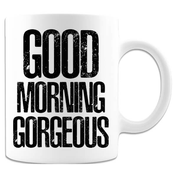 Lækre godmorgen-krus med sød besked fra dig til modtager HVER morgen!