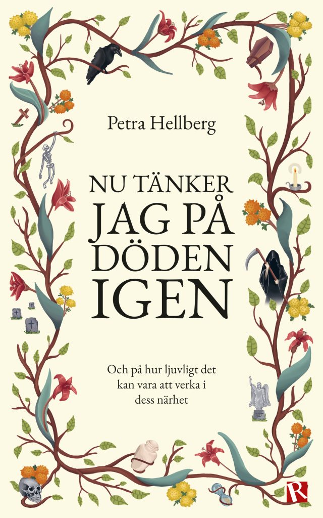Bild på omslaget för Petras nya bok: "Nu tänker jag på döden igen"