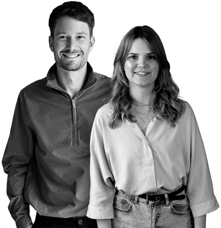 Philipp und Tanja Schwarz Weiß Portraits