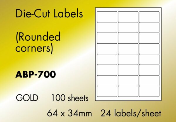 24 to view Gold Labels, 100 sheets