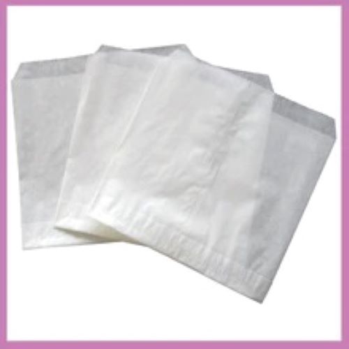 White Food Bags, 35gsm paper, 100% recyclable, biodegradable, and compostable