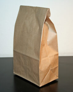 Takeaway Paper Bags, brown & white 3 stock sizes available