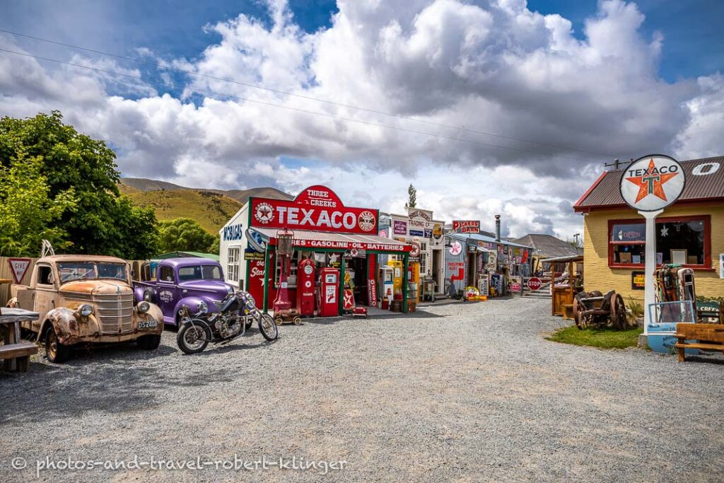 A historic petrol station on the south Island