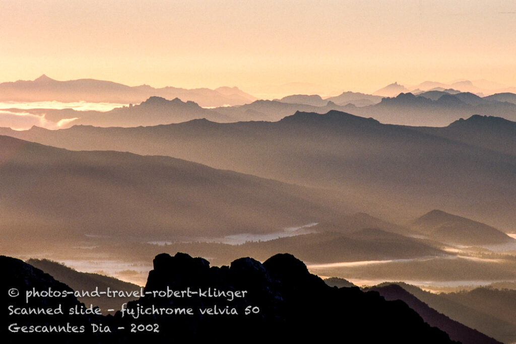 Sunrise seen from frenchmans cap