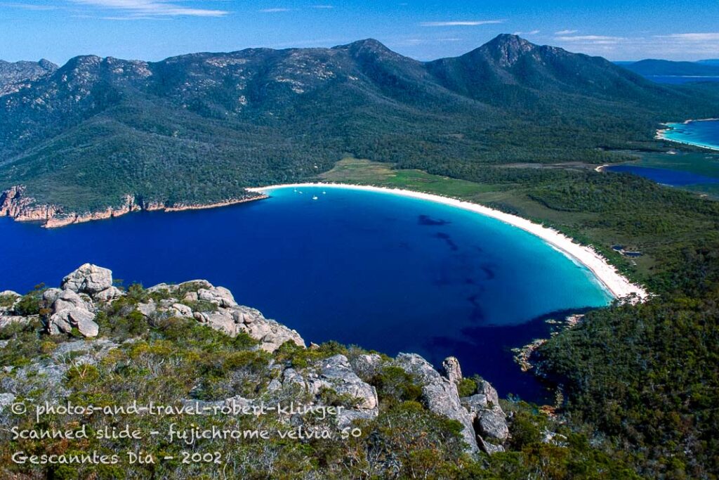 Wineglas bay in Tasmania