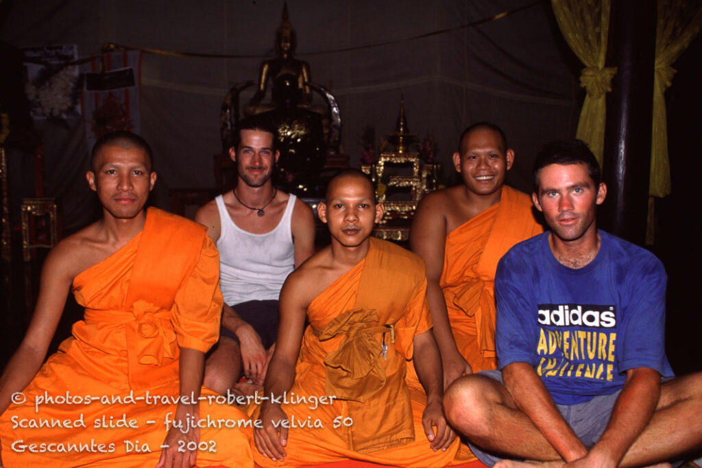 Visiting a buddha temple in Thailand